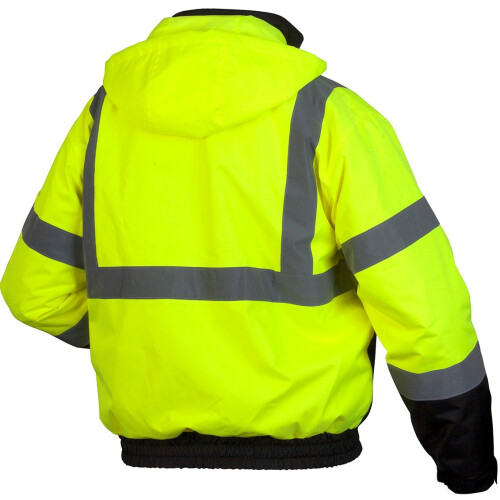 Pyramex RJ31 Waterproof Class 3 Φούτερ Μπουφάν Ασφαλείας, Λάιμ, Μεσαίο 1