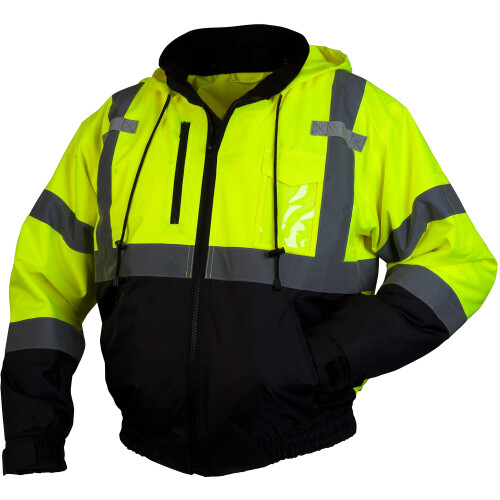Pyramex RJ31 Waterproof Class 3 Φούτερ Μπουφάν Ασφαλείας, Λάιμ, Μεσαίο
