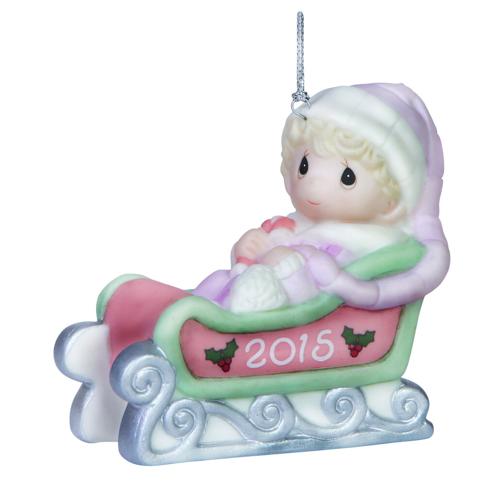 Kostbare Momente Women's Precious Moments Baby's First Christmas-2015 Girl Ornament