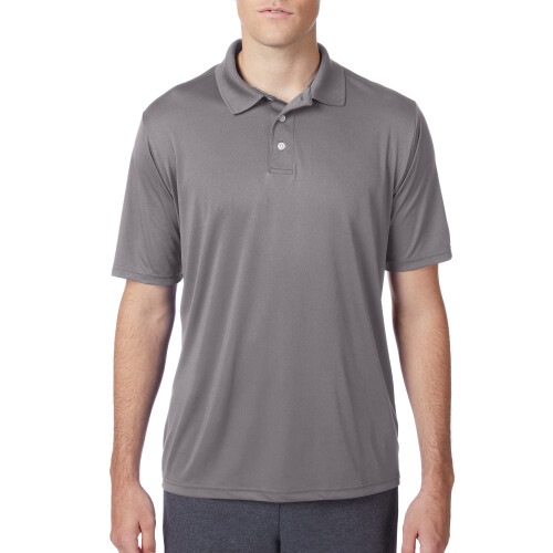 Hanes Cool DRI Herren Poloshirt, Graphit, Gr    e L