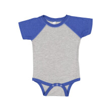 Kanin Skins baby kort?rmet raglan baseball bodysuit vintage lyng/vintage kongelige 24 m?neder