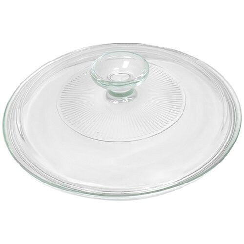 Corningware Γαλλικό Λευκό 2.5 Quart Στρογγυλό Σκεύος με Γυάλινο Καπάκι