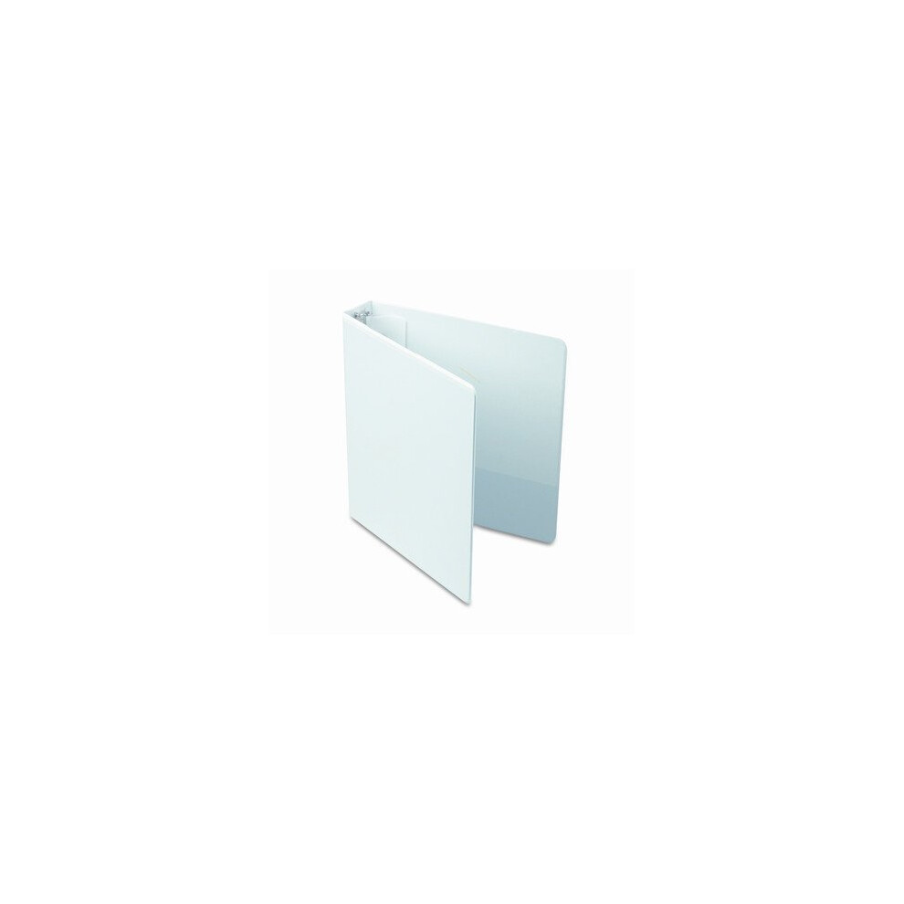 Round Ring Economy Vinyl View Binder  White [Set of 2] Color: White