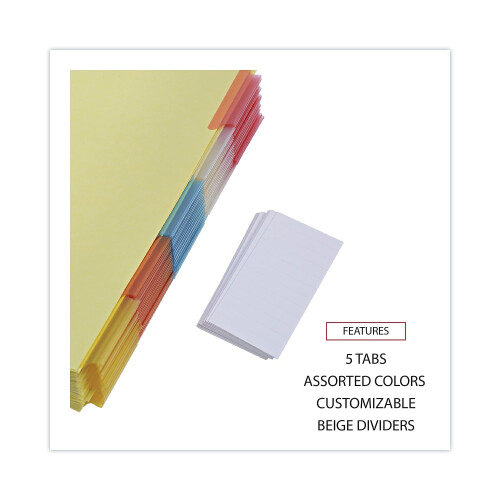 Universal Universal INDEX BNDR 5COL TB 24/BX 2