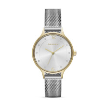 Reloj de malla de acero inoxidable bicolor Skagen Anita Lille para mujer (Modelo: SKW2340)
