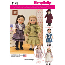 Modele de simplitate US1179OS haine inspirate de epoca pentru 18 """" papu?a (o dimensiune)