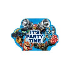 Amscan Swashbuckling Skylanders Birthday Party Postcard Invitation Cards Supply (8 Pack) 4 1/4 """" X 6 1/4 """" Blue