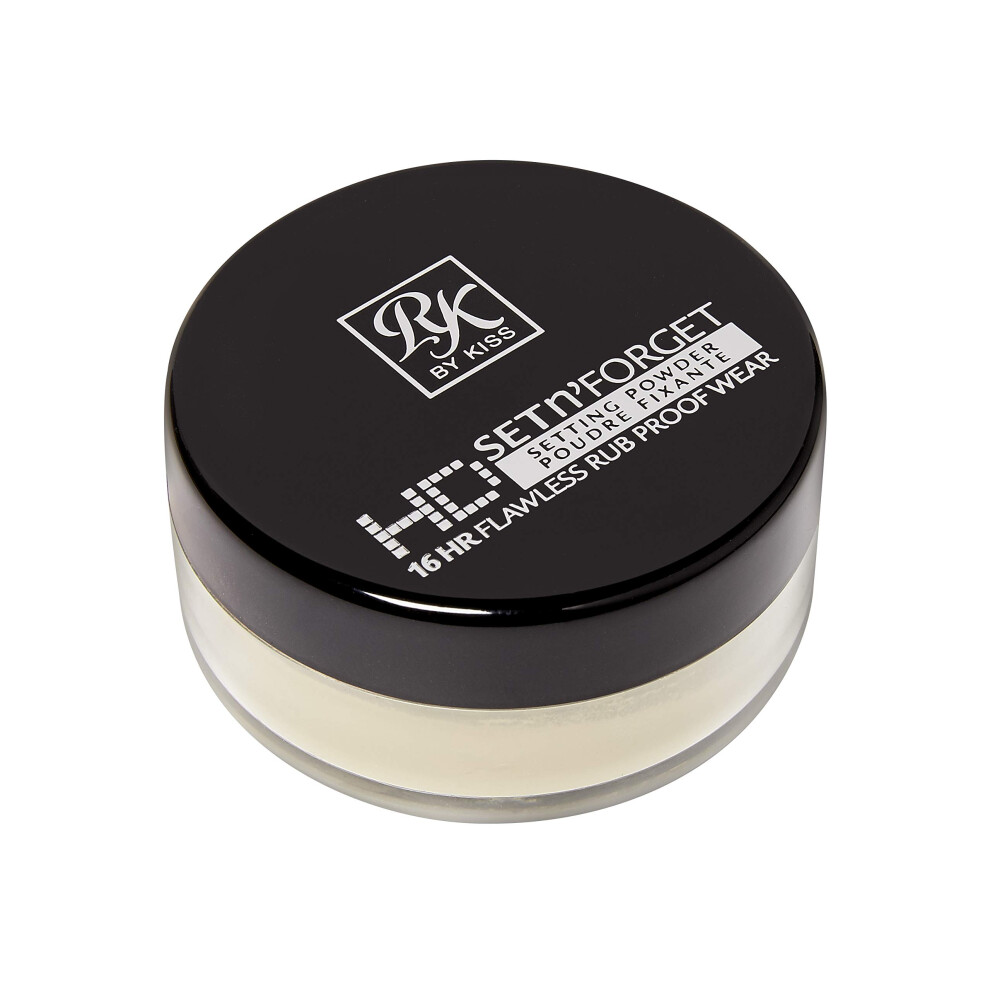 Ruby Kisses Loose Setting Powder 0.4Oz Weightless Smooths Mattifying Finish And Shine Control Pure Silica Mineral Powder (Banana)