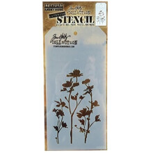 abl   na Stampers Anonymous THS-035 Tim Holtz s mot   vom divokej kvetiny, vrstven   , 10,7 x 21,8 cm