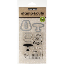 Hero Arts DC125 Stamp & Cut Birthday