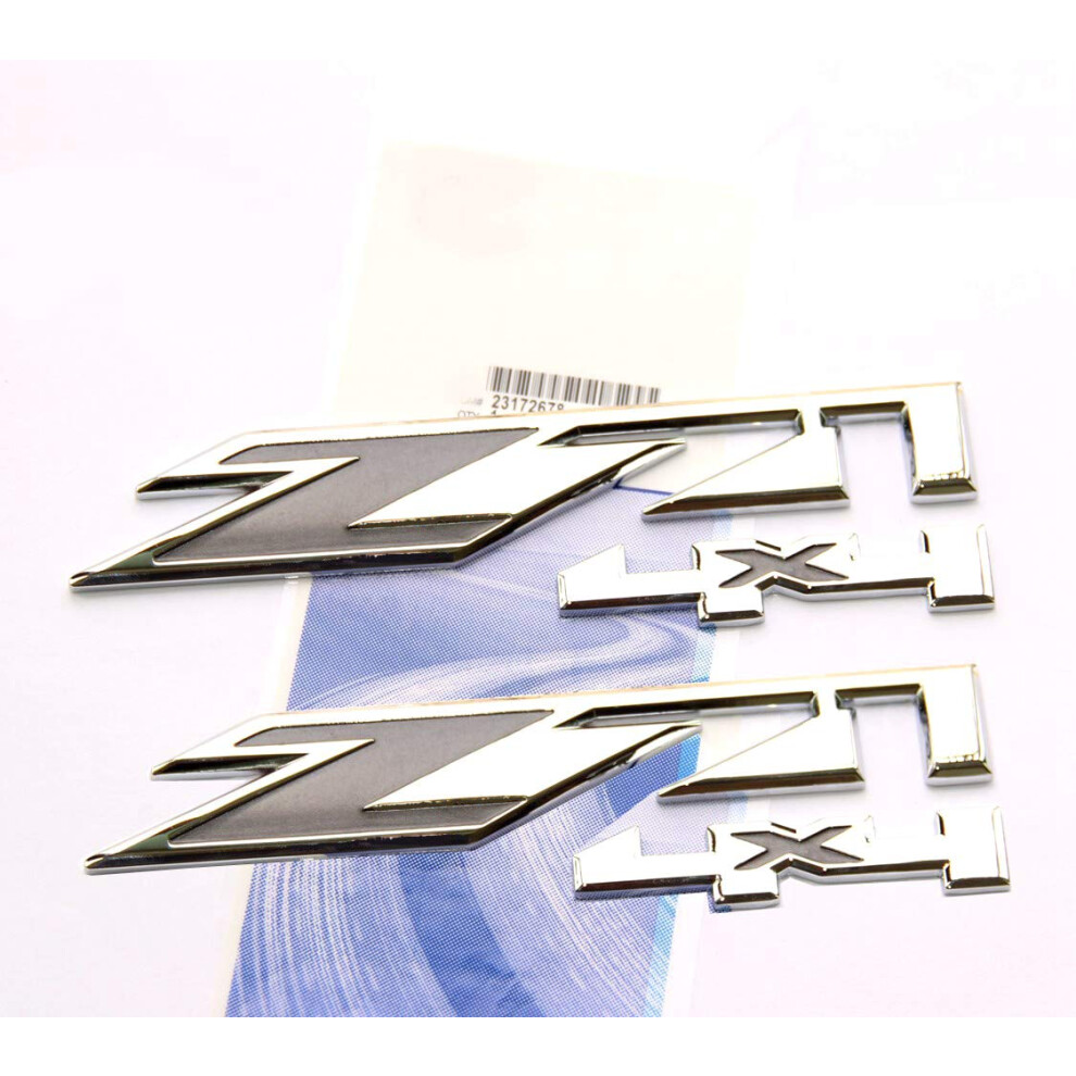 Yoaoo 2X For Chevy Silverado Sierra Tahoe Suburban Z71 4X4 Emblems Oem 702029041377