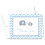 MyExpression.com 50 Τεμ Γκρι Μπλε Chevron Ελέφαντας Βaby Shower Ευχαριστήρια Κάρτες 1