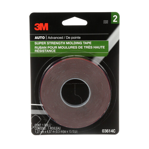 3M 3M 03614 Scotch-Mount 1/2" x 15' Ταινία Μολύβδου (2-Ρολά) 1