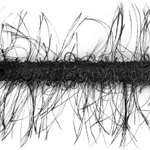 Trims by the Yard Pippa Eyelash Fringe Trim | Μαύρο | (10 γιάρδες)