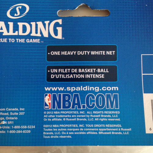 Spalding Robuust wit net voor basketbalring 1