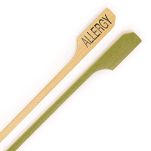 Bamboomn 4.7 """" F?devareallergi Marking Natural Bambus Paddle Picks Sticks til cateded Events Holiday's Restaurants eller Buffets Party Supplies