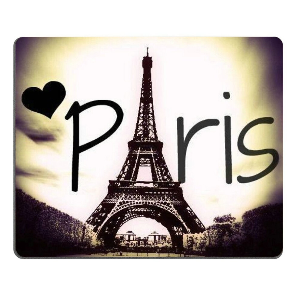 Tapis de souris rectangulaire Tour Eiffel Love Paris Tapis de souris de jeu