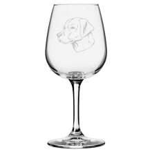 Labrador Retriever Lab Dog Tematic Gratat 12.75oz Sticlu de vin