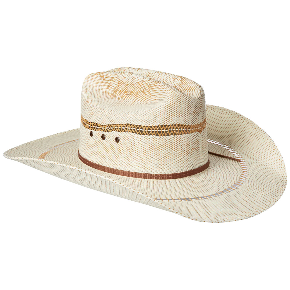 ARIAT Men's 2-Tone Bangora Open Brim Cowboy Hat Natural/tan 6 7/8