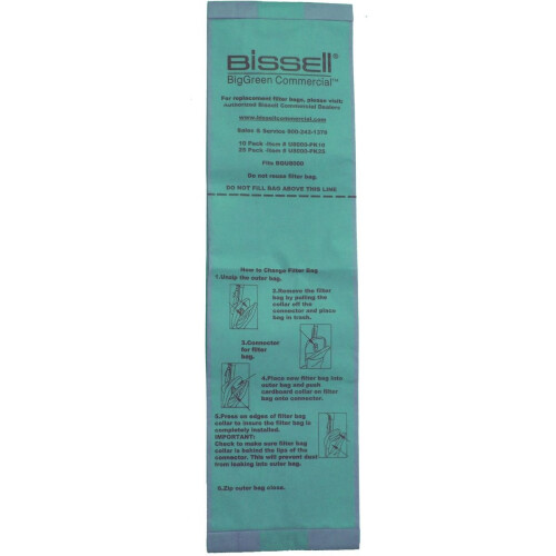 Bissell Σακούλες Ηλεκτρικής Σκούπας, 3-13/64in.L, PK25