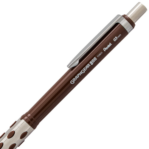 Pentel Μηχανικό Μολύβι Σχεδίασης Pentel Graph Gear 800, 0.3mm, Καφέ 1