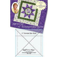 Quilt p? en dag trimmet Star Ruler 4 """"