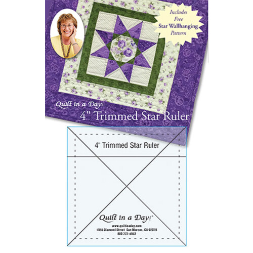 Quilt p? en dag trimmet Star Ruler 4 """"