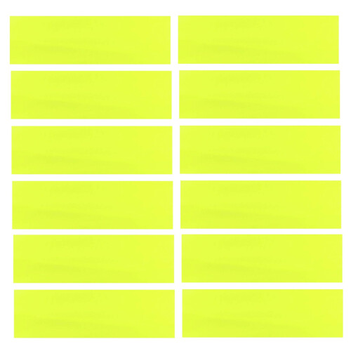 Kenz Laurenz Diademas Elásticas de Algodón, Pack de 12, Amarillo Neón