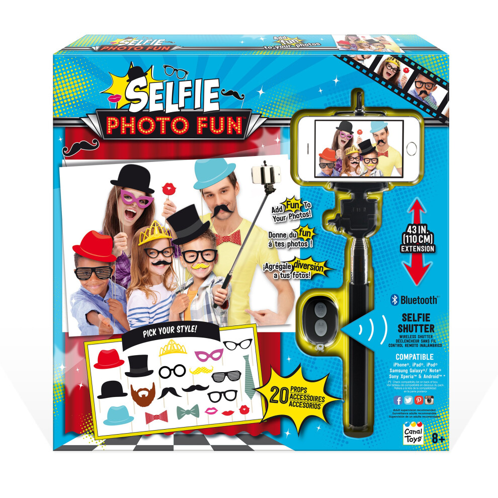 Selfie Stick Photo Booth Fun Kit By Canal Toys Usa 855635005988