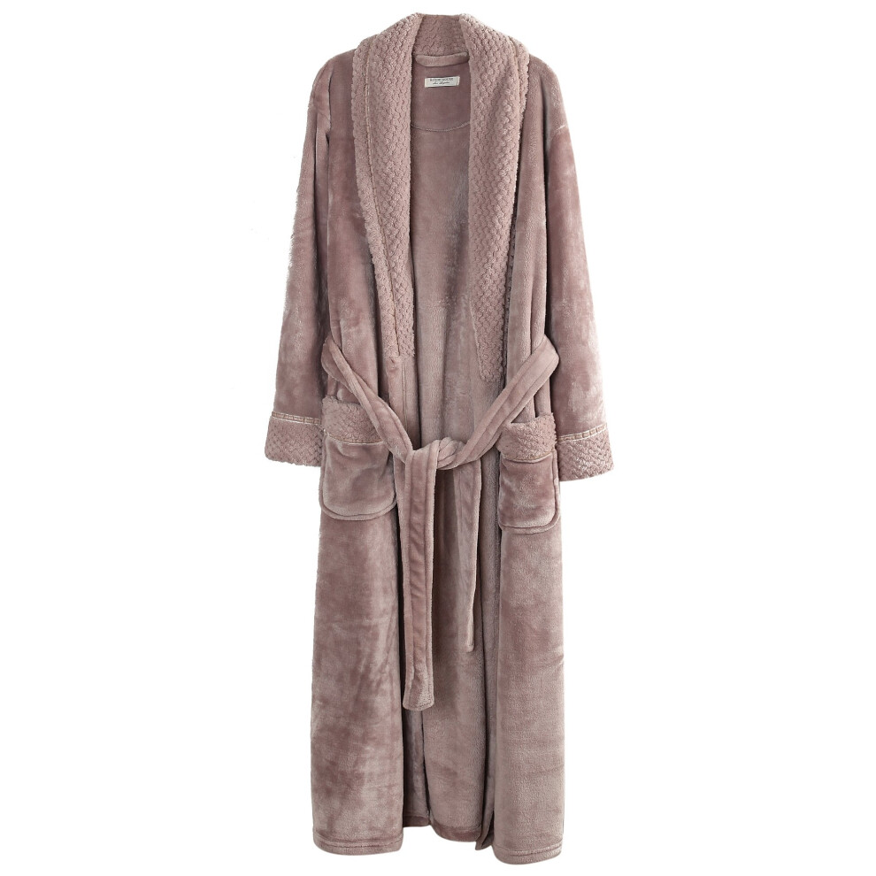 Peignoir en polaire pour femme Richie House RH1591-DM Medium Nude