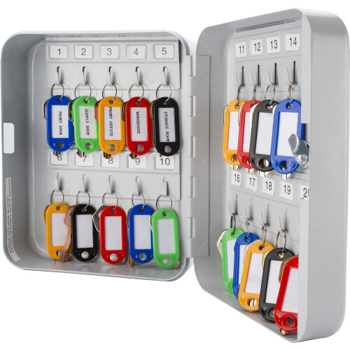 BARSKA BARSKA Position Box Lock Cabinet, 20 Keys, Grey
