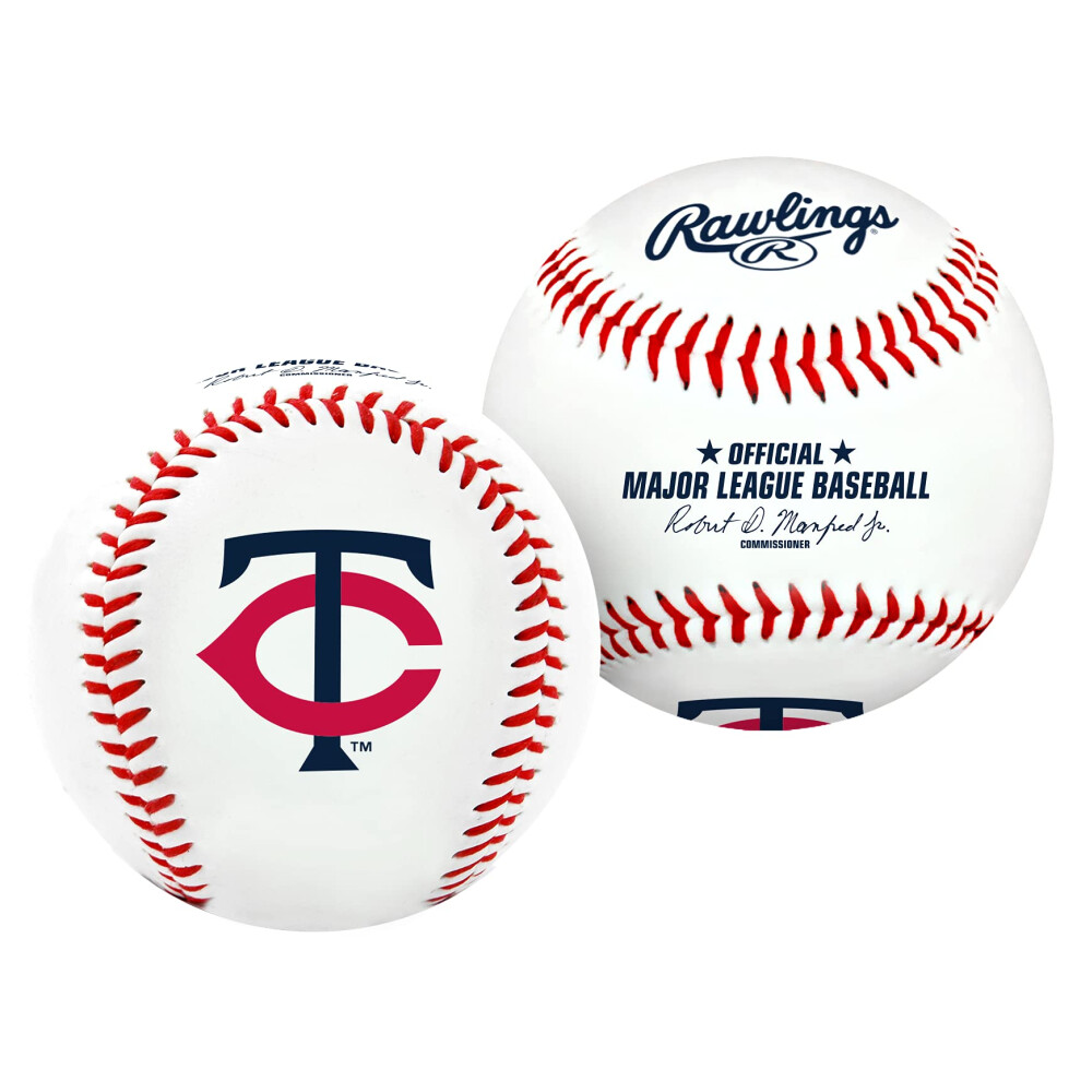 Rawlings Mlb Minnesota Twins Teamlogo Honkbal Wit 1-image
