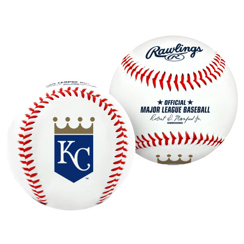 Rawlings MLB Λογότυπο Ομάδας Kansas City Royals Μπάλα, Επίσημη, Λευκή