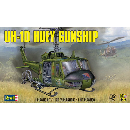 Revell Revell Γερμανίας UH-1D Huey Gunship Μοντέλο , Πράσινο, για 12 ετών και άνω 2