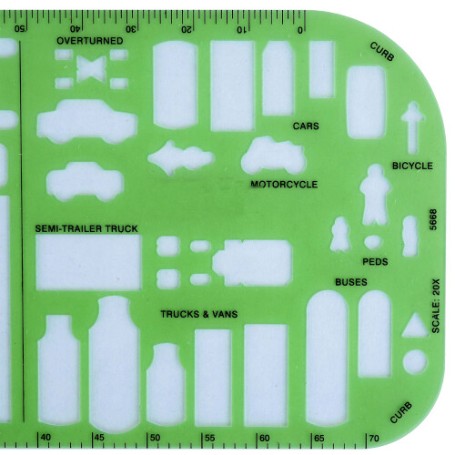 Crime Scene Traffic Drawing Template 2