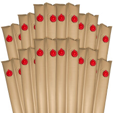 Pesos para Capa de Piscina Robelle 3811-TAN-12, 12-Pack, 10 pés, Câmara Dupla, 16 Gauge