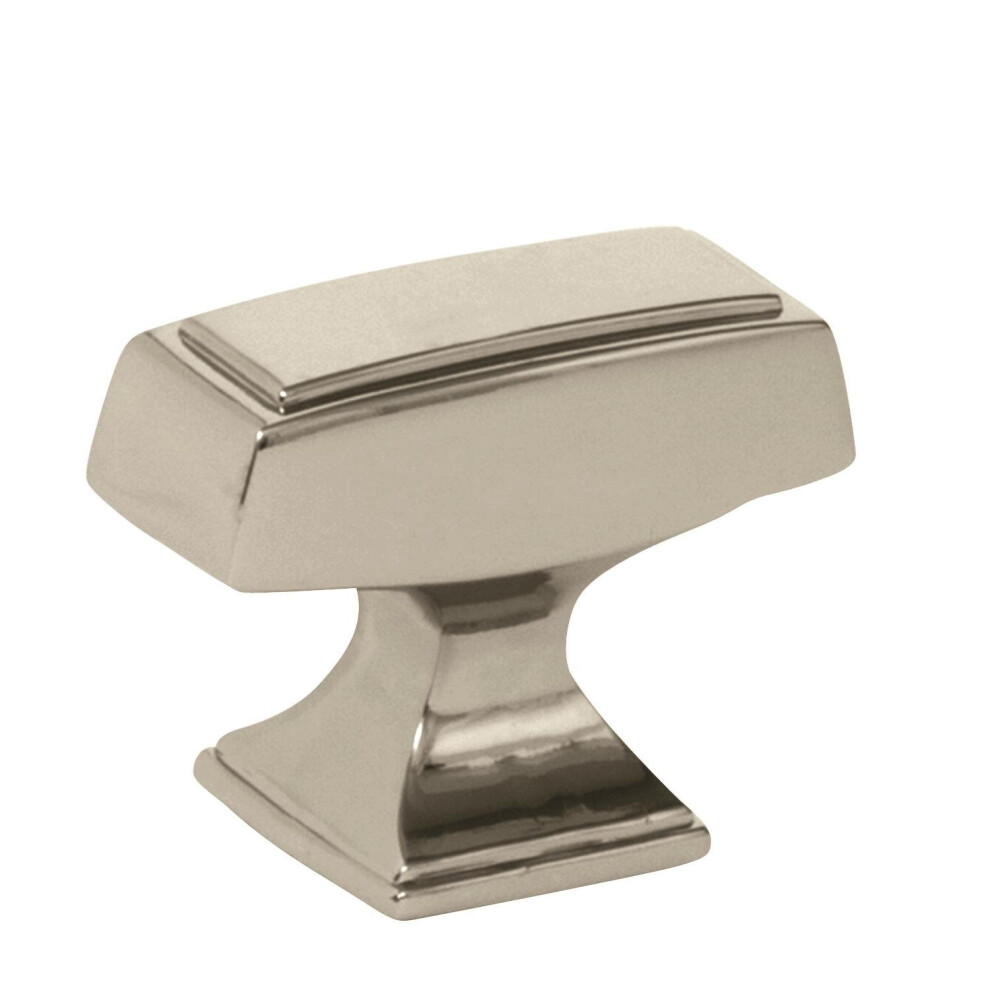 Photos - Furniture Hardware Amerock | Cabinet Knob | Polished Nickel | 1-1/2 inch  Length | Mulholland | 1 Pack | Drawer Knob | Cabinet Hardware(38 mm)