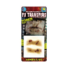 Tinsley Transfer   ncias FX transfere maquiagem de l   bios zumbis