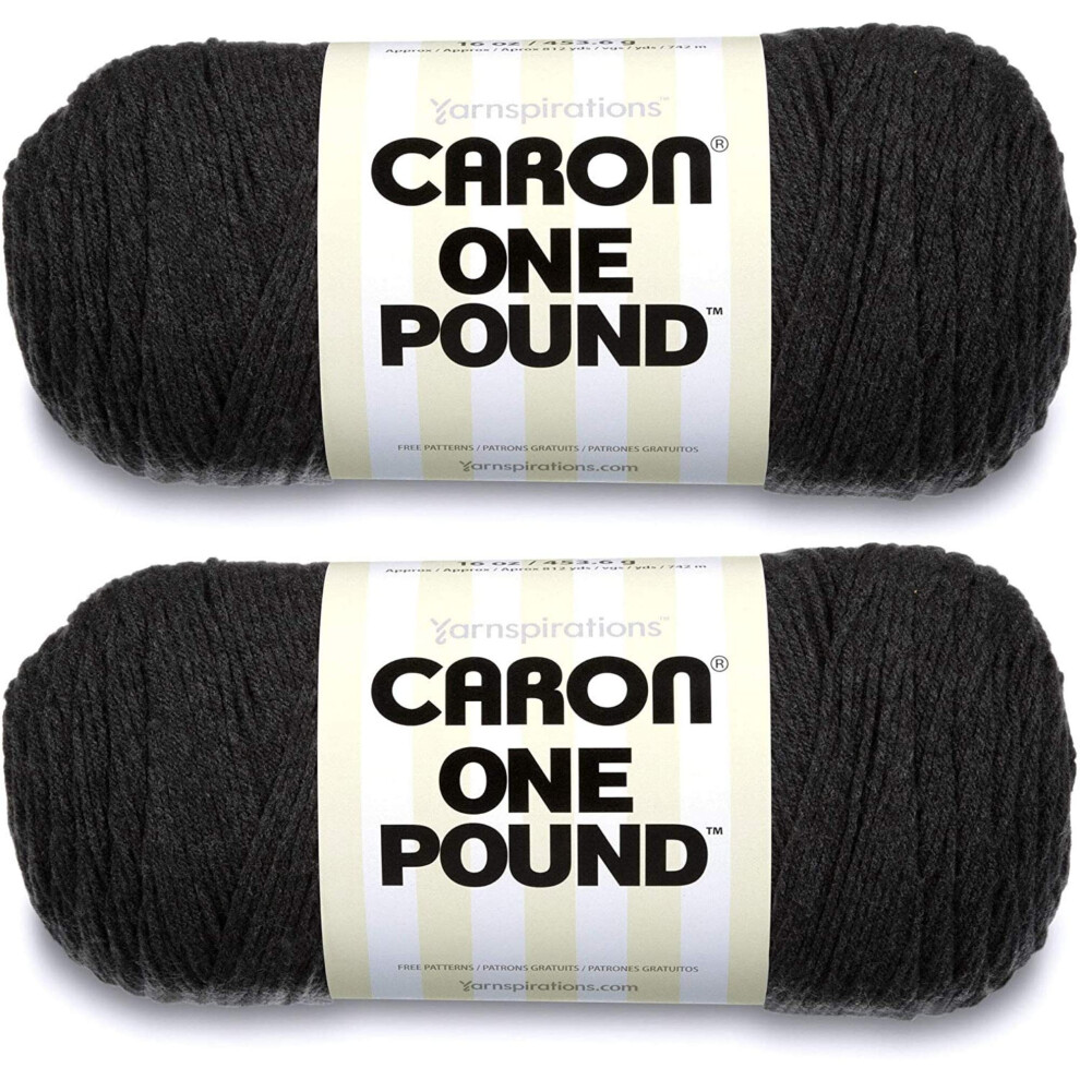 Caron Bulk Koop 1 Pond Garen 2-Pack Donkergrijs Mix 29401010618-image