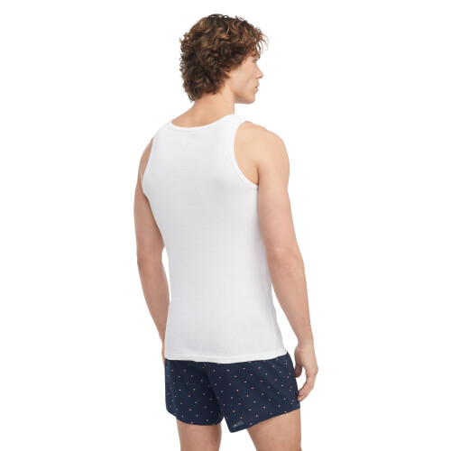 Tommy Hilfiger Tommy Hilfiger Herr 3-Pack Bomull A-Shirt, Vit, Medium 2