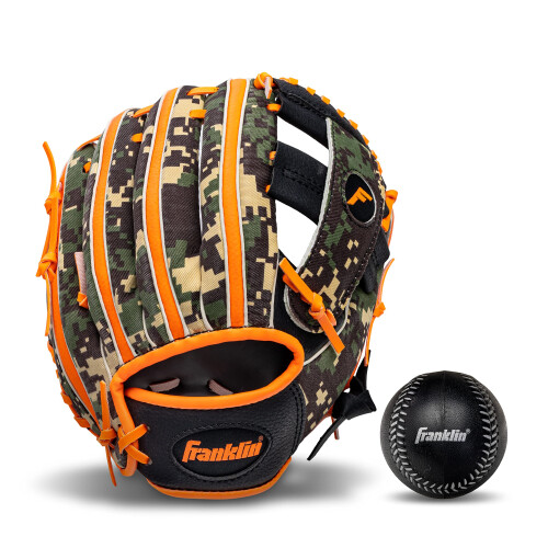 Franklin Sports Σετ Γάντι + Μπάλα Baseball + Teeball για Παιδιά - Γάντι RTP 9.5" - Μπλε - Δεξί Χέρι