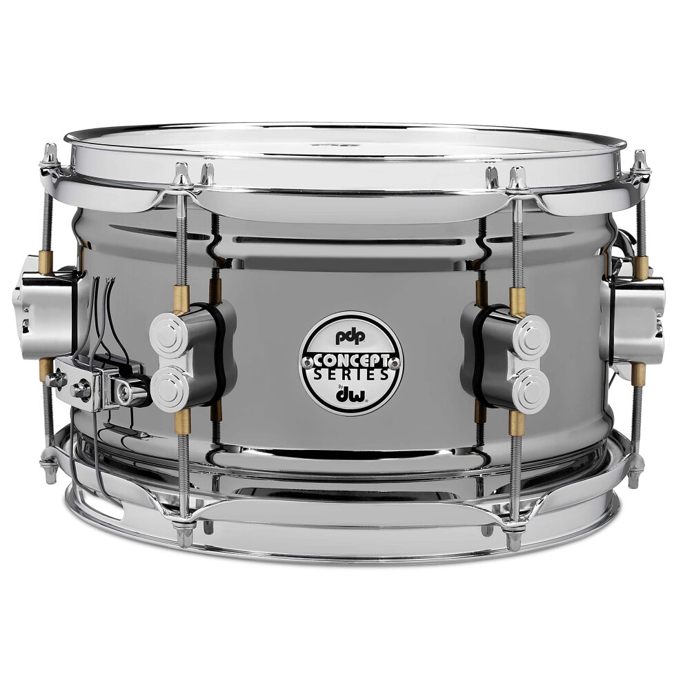 Pacific Drums Concept Series Black Nickel Over Steel Snare Drum 6""""X10"""" (PDSN0610BNCR)