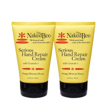The Naked Bee Orange Blossom Honey with Ceramide 3 Serious Hand Repair Cream Lotion - 2 Pack