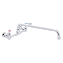 Torneira de Parede para Pia de Cozinha - DuraSteel 8" Centro com Bico Giratório de 14"