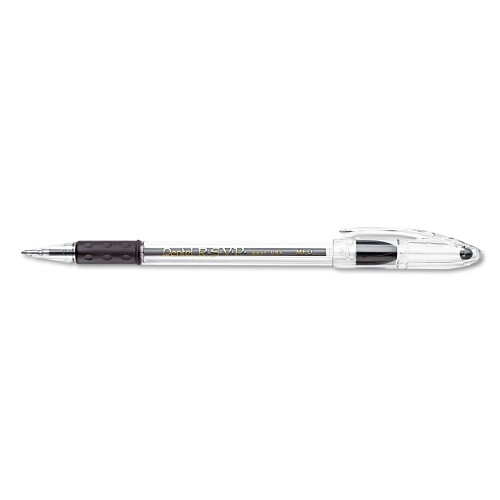 Pentel Pentel BK91ASWUS R.S.V.P. Στυλό Μπάλα, 1mm, Διαφανής Σώμα, Μαύρη Μελάνη, 24/Συσκευασία