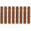 Bare Decor BARE-WF2013 EZ Loop Ends Πλευρική Ταινία Interlocking Δαπέδου σε Solid Teak Wood, Καφέ, 8 Τεμάχια 1