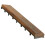 Bare Decor BARE-WF2013 EZ Loop Ends Πλευρική Ταινία Interlocking Δαπέδου σε Solid Teak Wood, Καφέ, 8 Τεμάχια 2