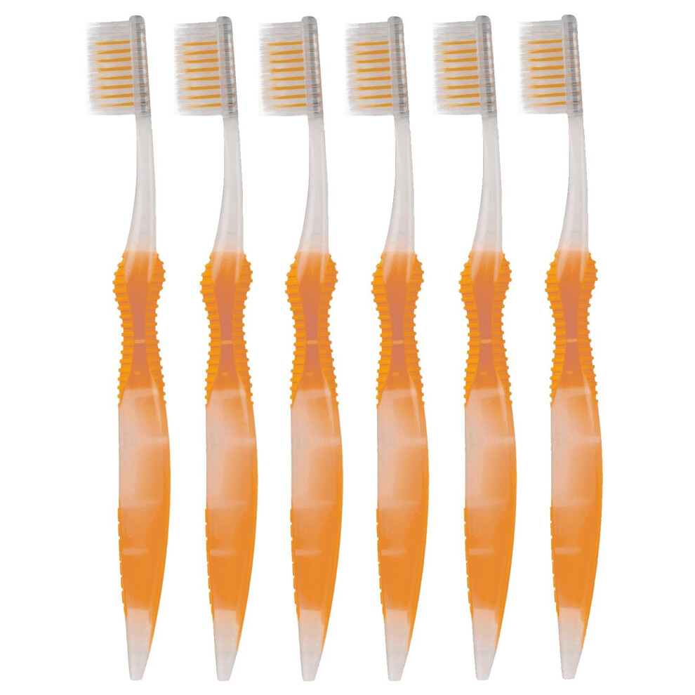 Sofresh Flossing Toothbrush - Adult Size | Your Choice of Color | (6  Orange)-image-OPC-PFNJ2VQ-NEW