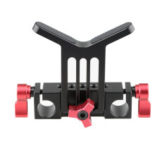 Camvate Lens Support 15mm Rod Clamp Rail Block fr DSLR Rig Rod Support Rail System (RED - 1107