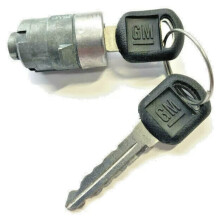NY Chevy OEM Enkeldörrs Låscylinder W/2 OEM Bowtie Nycklar-706592 + 598007